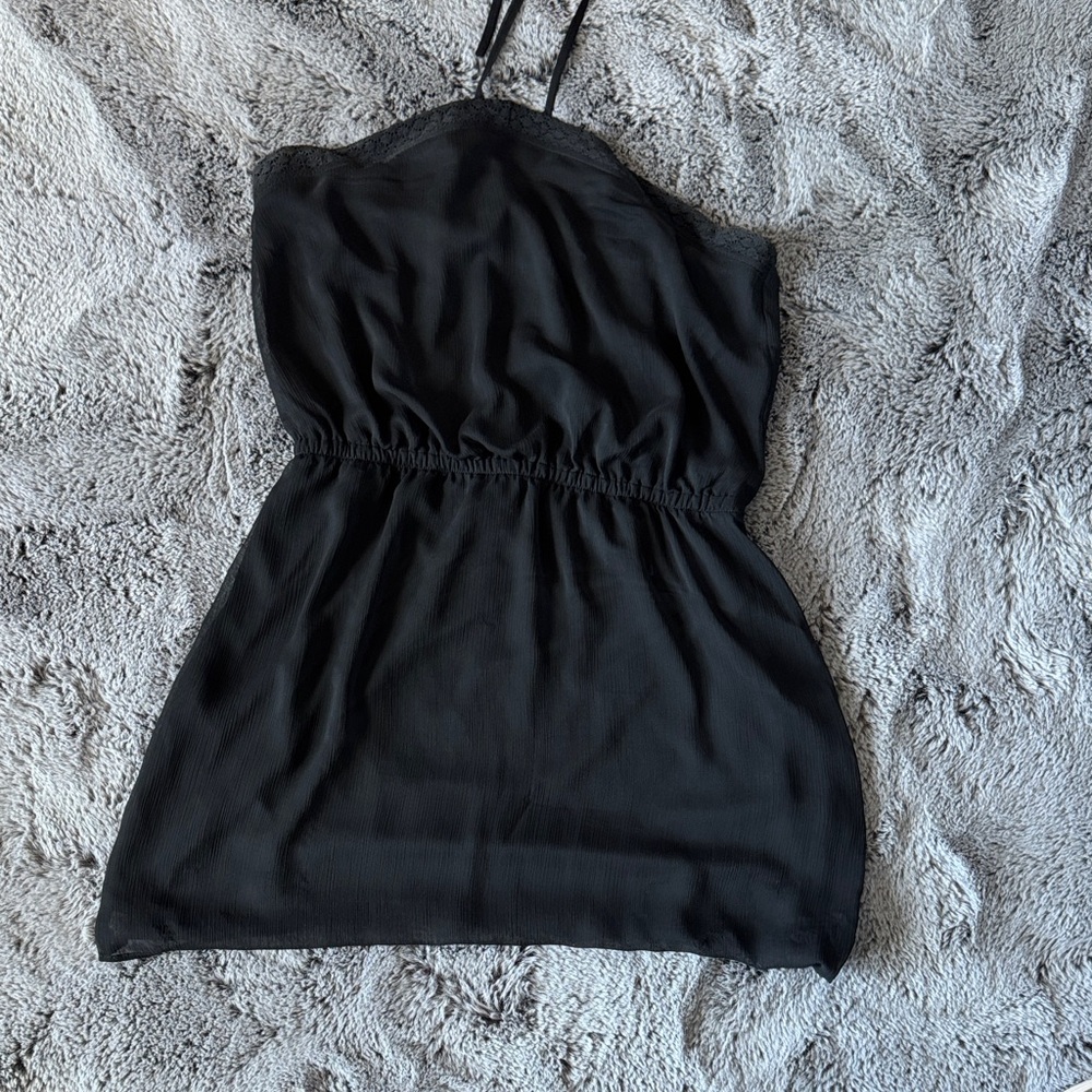 Express Halter Dress- size large- black